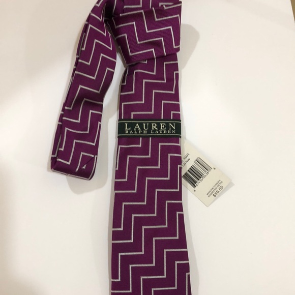 NWT. RALPH LAUREN MEN’s TIE purple. - Picture 1 of 3